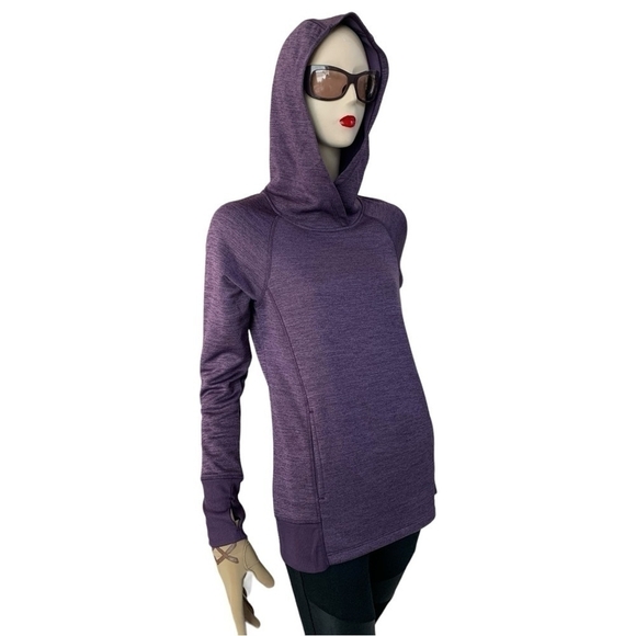 Women’s Hoodie RBX Purple Jumper Hooded Sweater Hooded Sweatshirt Athletic Top - Picture 5 of 9